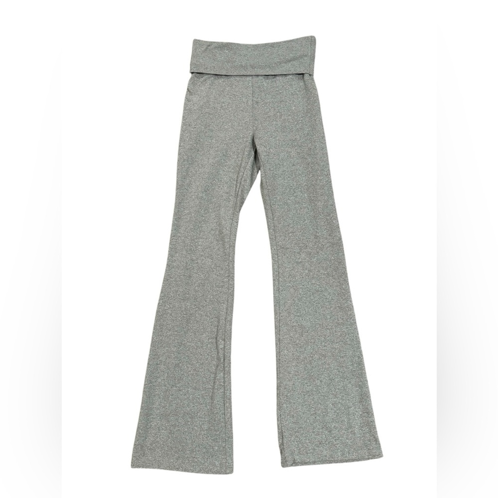 Womens SHEIN Grey flared high waisted leggings size XS NWOT
